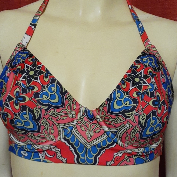 LUCKY BRAND Padded Underwire Bikini Top size M - Picture 5 of 7